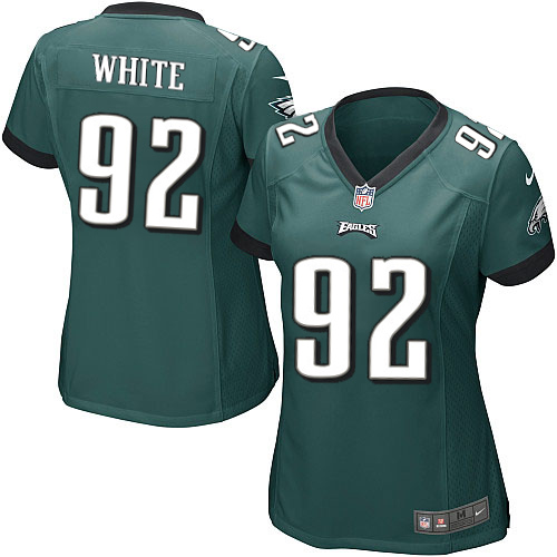 Women's Game Reggie White Nike Jersey Midnight Green Home - #92 NFL Philadelphia Eagles